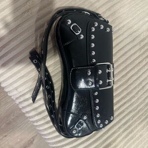 Black Studded Women's Bag